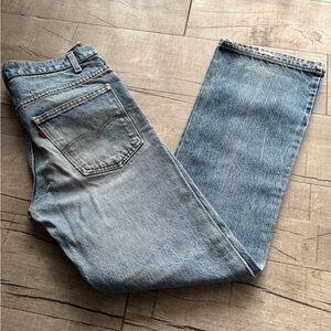 Levi's Classic Blue Orange Tab Straight Jeans